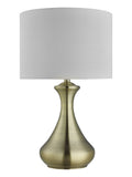 Searchlight antique brass touch table lamp 40cm - British product