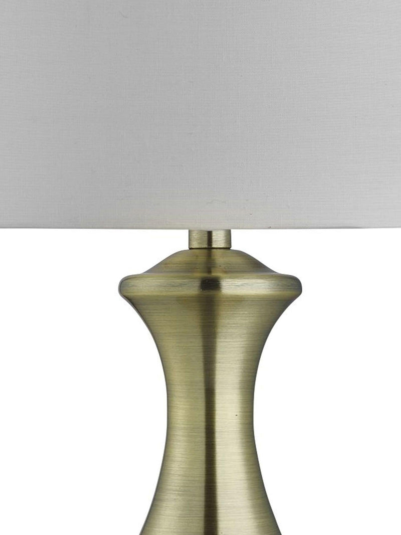 Searchlight antique brass touch table lamp 40cm - British product