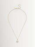 COACH Gold Tone Signature Coin Pearl Pendant Necklace - British product