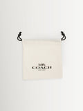COACH Gold Tone Signature Coin Pearl Pendant Necklace - British product