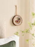 Bertie Bear Natural Reading Hanging Decoration, imported from the UK