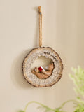 Bertie Bear Natural Reading Hanging Decoration, imported from the UK
