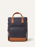 Accessorize blue faux leather top handle backpack - British product