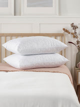 Slumberdown Firm Side Sleeper Rebound White Pillows 2 Pack