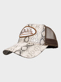Von Dutch animal logo trucker hat with snake print, UK version