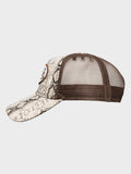 Von Dutch animal logo trucker hat with snake print, UK version