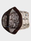 Von Dutch animal logo trucker hat with snake print, UK version