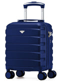 Flight Knight Navy Blue Hand Luggage Maximum Size Approved for Ryanair & Wizz Free Carry On Underseat Cabin Bag