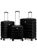 Flight Knight Black Chrome Ryanair (Priority) Over Head Luggage Cabin Case + Checked Baggage Hold Luggage