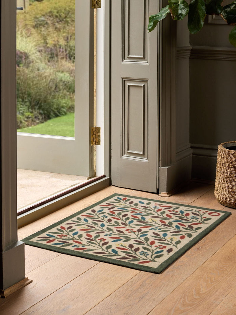 Hug Rug Natural Olive Branch Mat 65x85 cm, imported from the UK