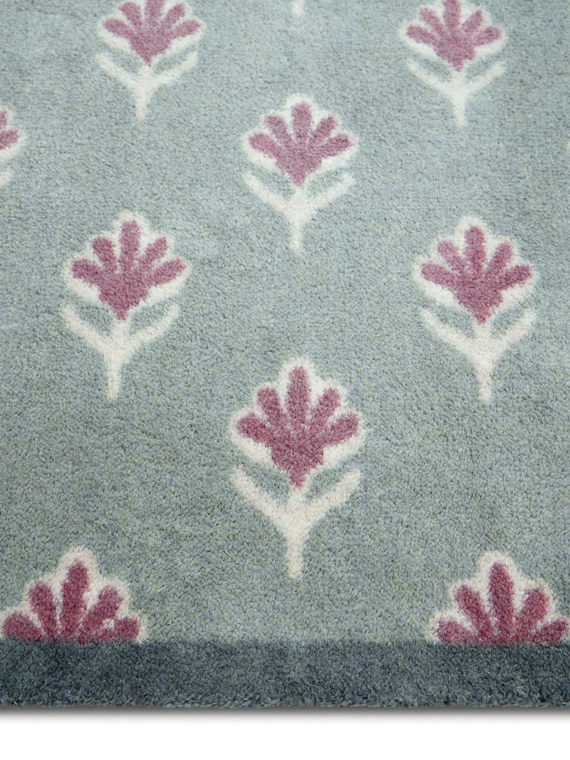 Hug Rug green ditsy floral runner 65x150cm, UK version