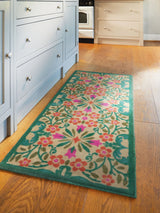 Next Hug Rug Natural Folk Floral Runner 65x150cm- Buy online at McGrocer