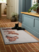 Next Hug Rug Beige Heritage Highland Cow Runner 65cm x 150cm- Buy online at McGrocer
