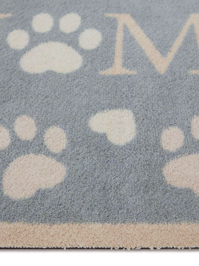 Hug Rug Blue Home Paws doormat 65x85cm (British brand)
