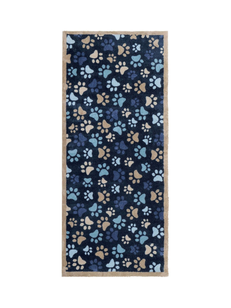 Hug Rug Blue Paws runner rug (British brand)