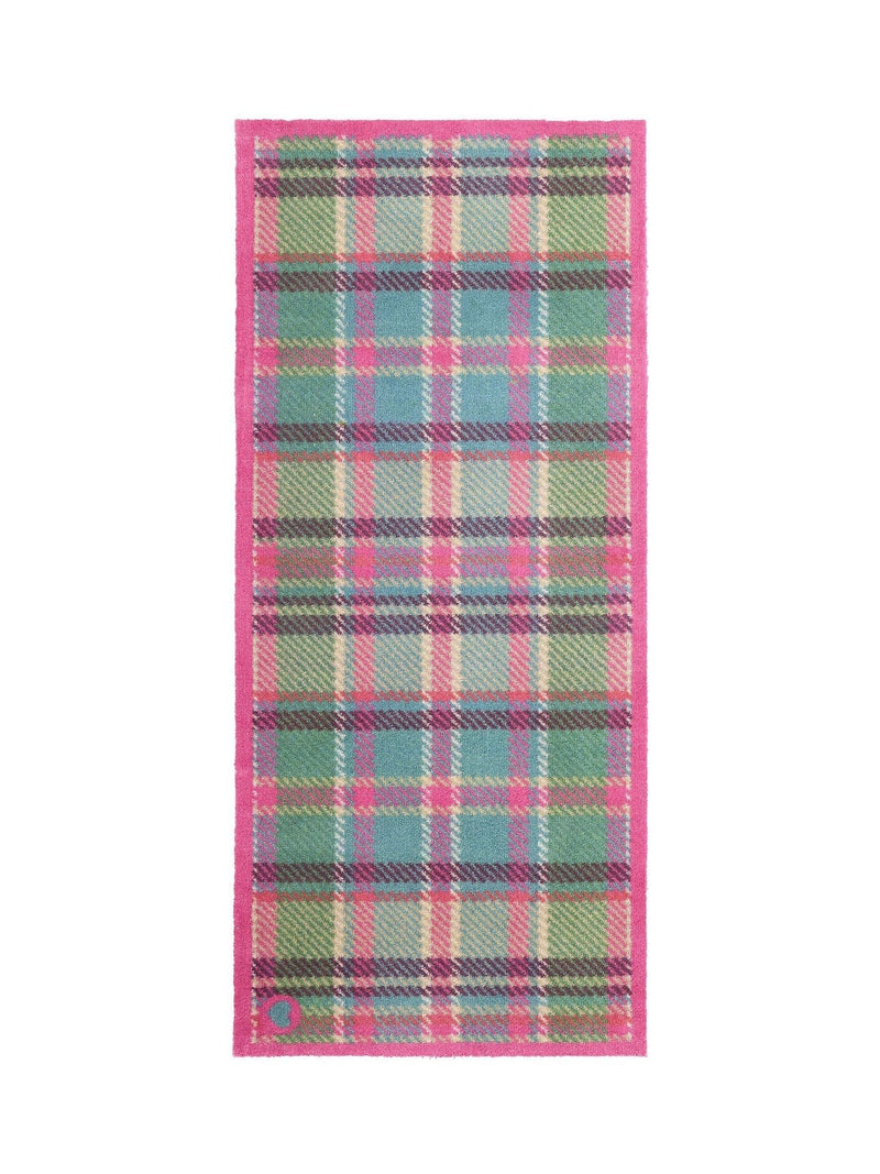 Hug Rug runner Pink/Green Tartan 65x150cm (British brand)