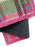 Hug Rug runner Pink/Green Tartan 65x150cm (British brand)