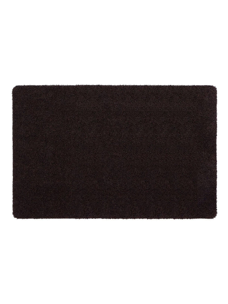 Hug Rug plain doormat espresso brown (British brand)