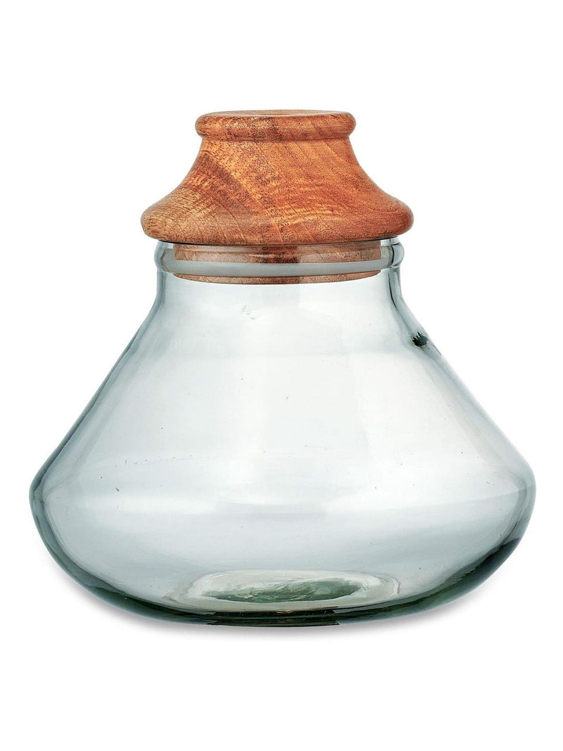 Nkuku clear Deeka storage jar 20cm (British brand)