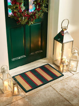 Next My Mat Green Heritage Stripe Coir Doormat 45x75cm- Buy online at McGrocer
