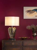 Next Dar Lighting Silver Mercury Glass Table Lamp with Shade 61cm- Buy online at McGrocer