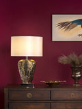 Dar Lighting silver mercury glass table lamp (British brand)
