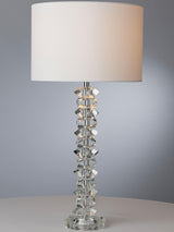 Next Dar Lighting Polished Chrome Mina Crystal Table Lamp with Shade- Buy online at McGrocer