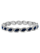 Next Jon Richard White Silver Tone Crystal Navette Stretch Bracelet 180mm- Buy online at McGrocer