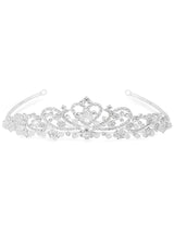 Jon Richard Bridal Diamante Tiara Silver Tone Hair Accessory