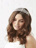 Jon Richard silver tone bridal diamante tiara (British brand)