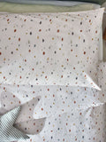 Natural Terrazzo Print Duvet Cover and Pillowcase Set, imported from the UK