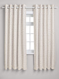 Natural terrazzo eyelet blackout curtains, UK version