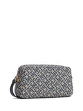 Tommy Hilfiger blue monogram jacquard crossbody camera bag, imported from the UK