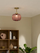 Next MADE.COM Pink Briz Ceiling Flush Fitting Light- Buy online at McGrocer