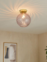 Next MADE.COM Pink Ilaria Flush Ceiling Light- Buy online at McGrocer