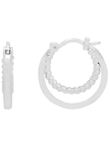 Next Estella Bartlett Silver Double Twisted Hoop Earrings Pierced Earrings 1.5 cm- Buy online at McGrocer