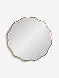 Clarke & Clarke gold wobble round mirror 76cm - British product