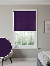 Next Next Grape Purple Simply Plain Made to Measure Roller Blind- Buy online at McGrocer