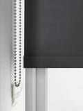 Zello dark grey waterproof roller blind, imported from the UK