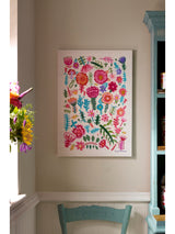 Next Lucy Tiffney Pink and Green Floral Canvas Art 42cm x 59.5cm- Buy online at McGrocer
