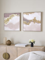 Next Lipsy Set of 2 Gold Ombre Wall Art 60x60cm- Buy online at McGrocer