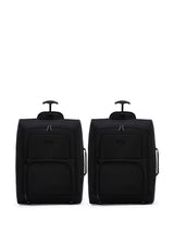 Next Flight Knight Black Cabin Carry-On 2 Wheel Luggage 55cm- Buy online at McGrocer