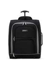 Next Flight Knight Grey/Black Soft Cabin Carry-On Bag 45x36x20cm- Buy online at McGrocer