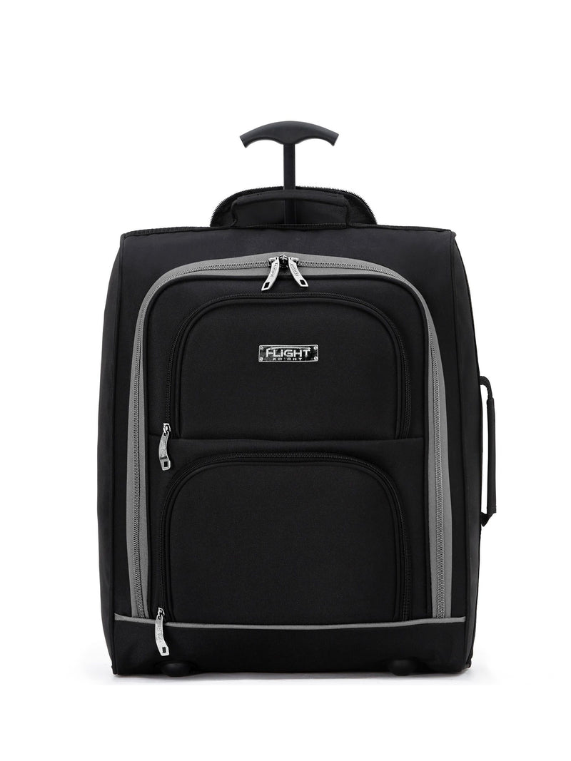 Flight Knight soft cabin carry-on bag grey/black (British brand)