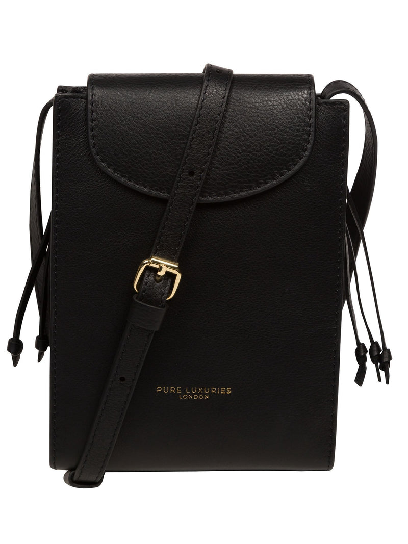 Pure Luxuries London Kiana Nappa leather cross-body phone bag (British brand)