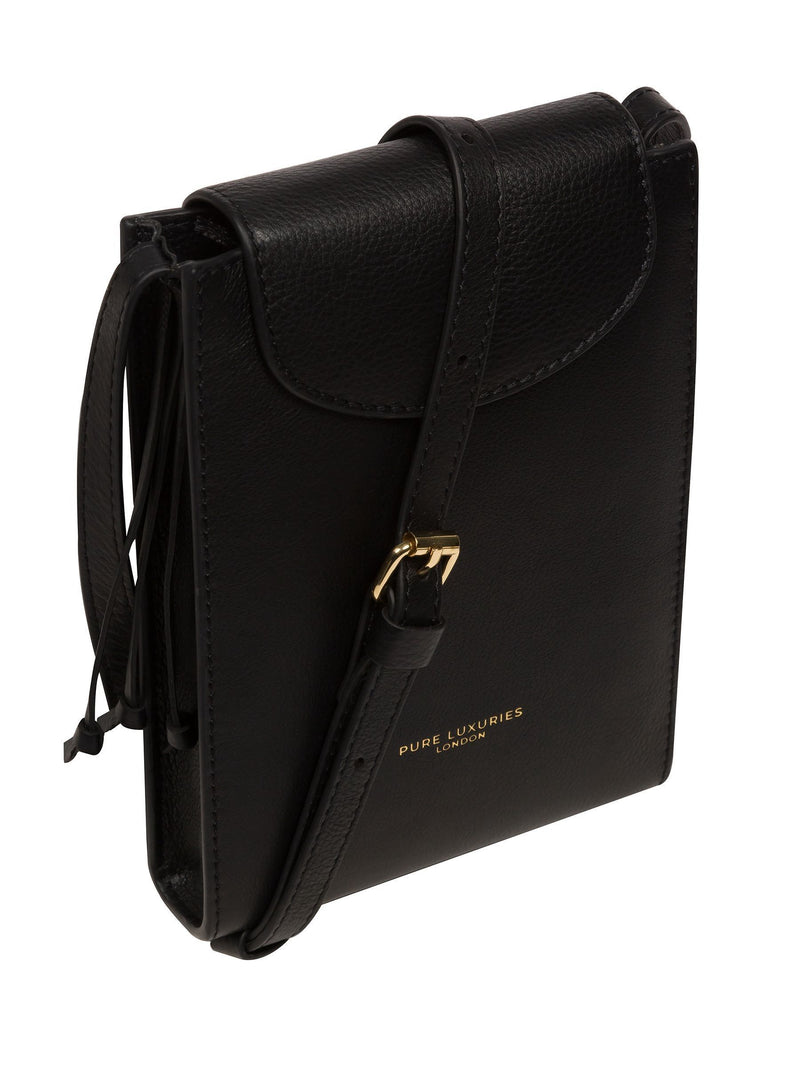 Pure Luxuries London Kiana Nappa leather cross-body phone bag (British brand)