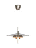 Nordlux pendant ceiling light brushed chrome 51cm (British brand)