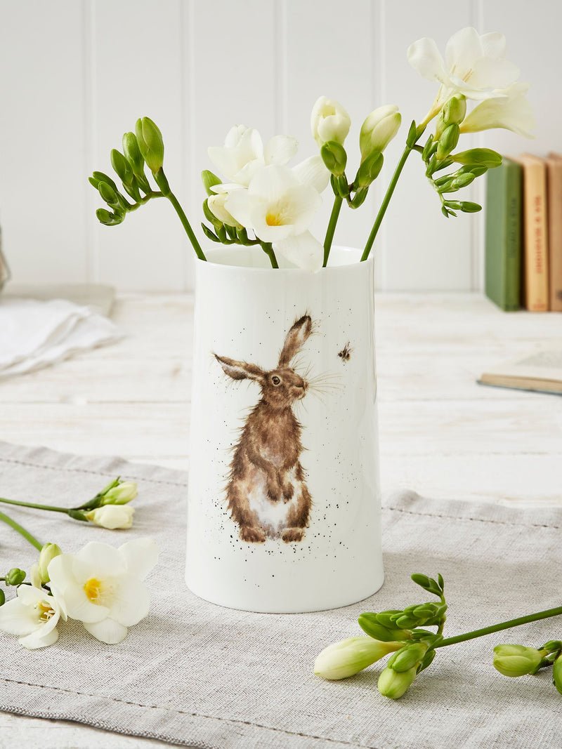 Royal Worcester White Wrendale Designs Medium vase, imported from the UK