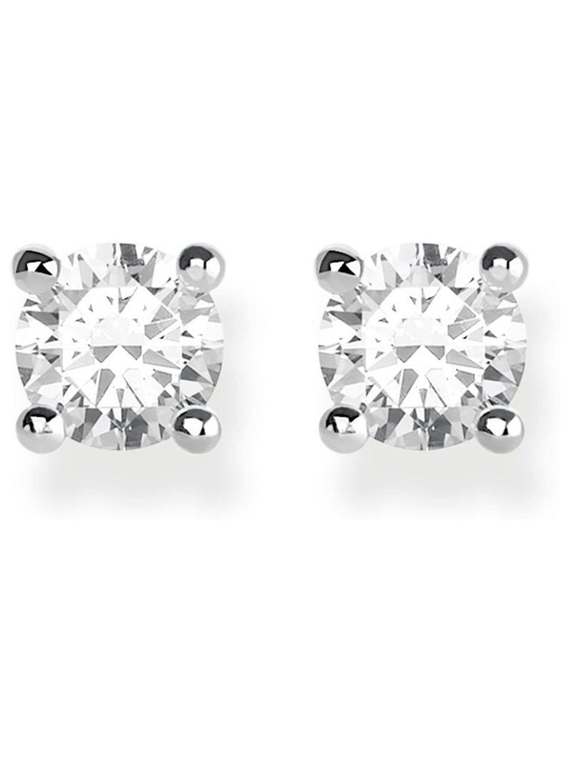 Thomas Sabo white zirconia ear studs (British brand)