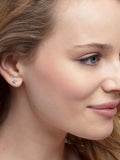 Thomas Sabo white zirconia ear studs (British brand)